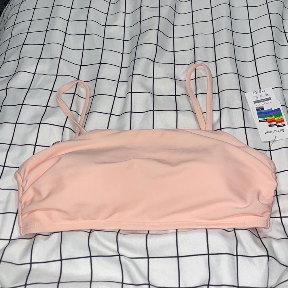 Peach bikini top
